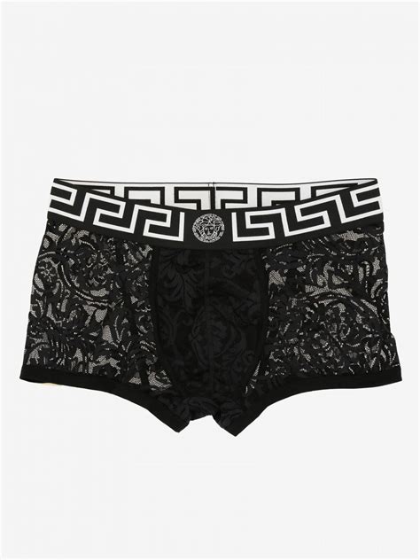 versace lace underwear|Versace underwear men's black swimsuit.